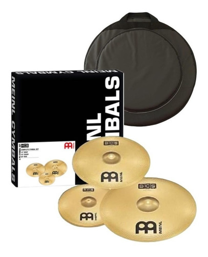 Set De Platillos Meinl Bcs Series 14  16  20 + Funda 