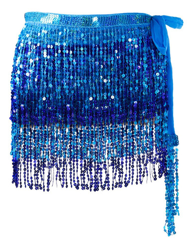 . 2 Falda Con Borlas De Lentejuelas For Mujer, Bufanda De