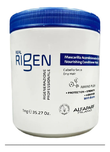 Alfaparf Mascarilla Rigen Azul 1kg Hidratación Cabello