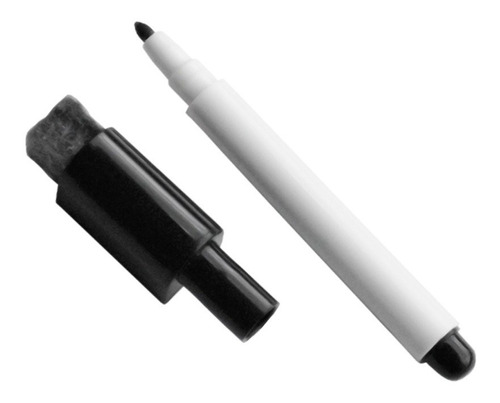 Marcador Borrable Tinta Negra X 12 Und Almohadilla Escribir 