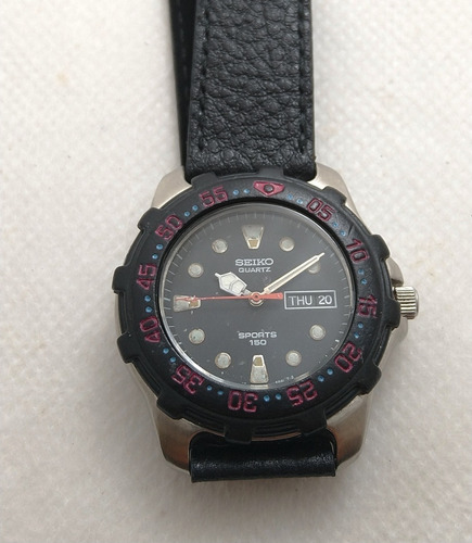 Seiko Quartz Sports Diver 150m 7n33-6a3f Modelo Raro De 1992