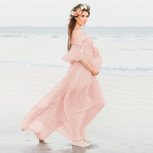 Imagen 5 de 9 de Mujeres Embarazadas Maternidad Fotografía Props Manga Corta