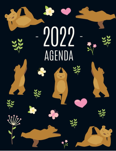 Libro: Oso De Yoga Agenda 2022: Planificador Annual | Enero 