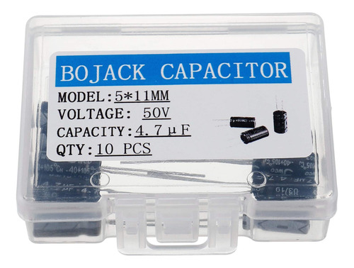 Bojack 5x11mm 4.7uf 50v 4.7mfd 50voltage ±20% Capacitores El