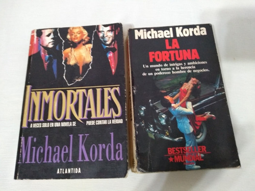 Inmortales Michael Korda X2 Novelas Kennedy Marilyn Monroe 