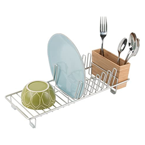 Compact Modern Kitchen Countertop, Sink Dish Drying Rac...