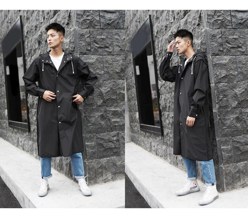 Poncho De Lluvia Reutilizable Impermeable Para Hombres Y