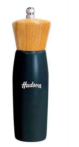 Molinillo Pimentero De Madera Hudson Laqueado Negro 20 Cm