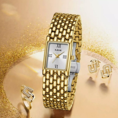Reloj Pulsera Relojes Dama Relog De Cuarzo Relojs De Acero