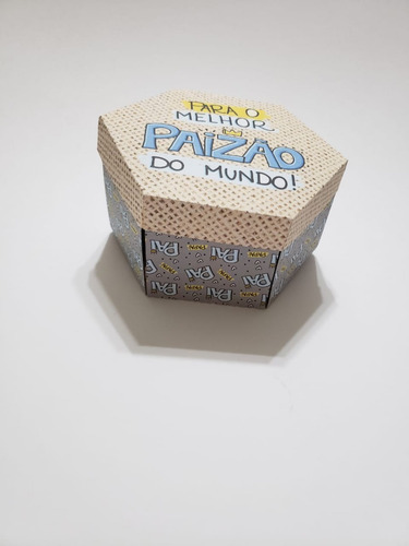 Kit Lote 10 Caixas P/ Doce Brigadeiro Explosão Dia Dos Pais