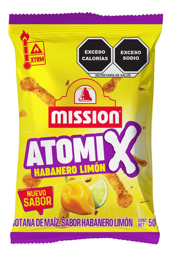 Fritos Atomix Habanero Limon (10 Bolsas De 50 Gr C/u) Misión