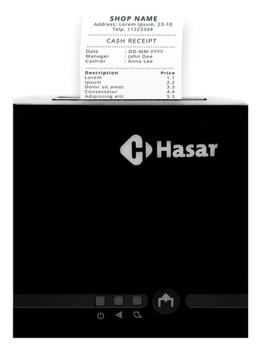 Impresora De Tickets Comandera Hasar 181 Usb Serie Ethernet P-has-181 Negro 220v