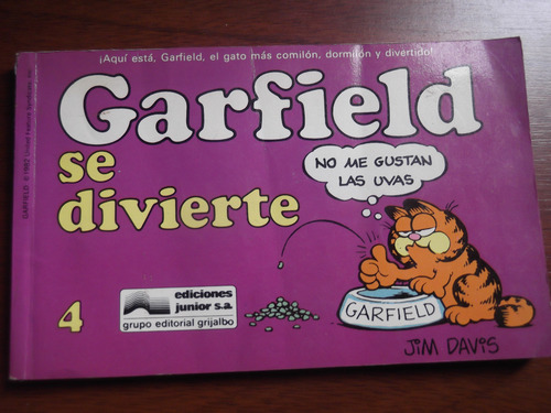 Garfield Se Divierte Libro 4 Jim Davies Tira Comica (Usado)
