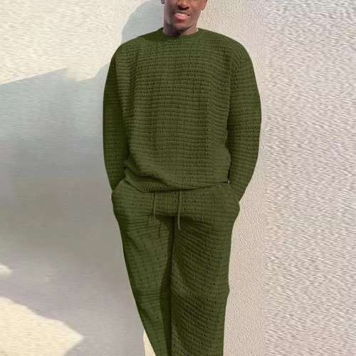 I Conjunto De Camisa Y Pantalón De Manga Larga Para Hombre