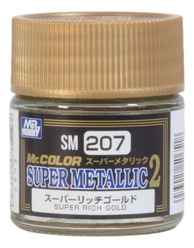 Mr Hobby Super Metallic 2 Rich Gold Sm207 Oro Rico Metalico