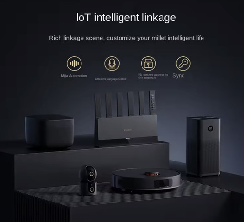 Roteador Xiaomi Be6500 Wi-fi Mesh 6500 Mbps 6 Antenas Wifi 7