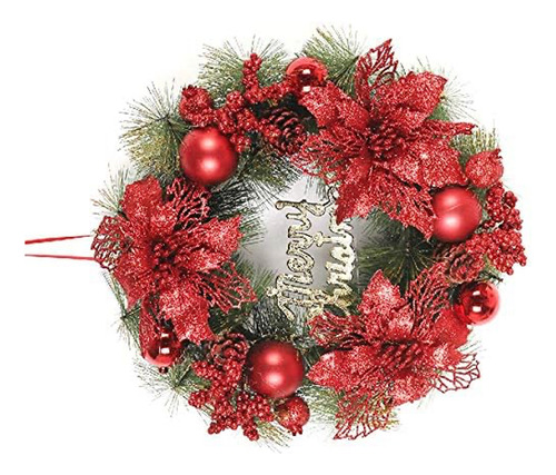 20 Pcs Flores De Navidad Con Clip Decoraciones Navideñas