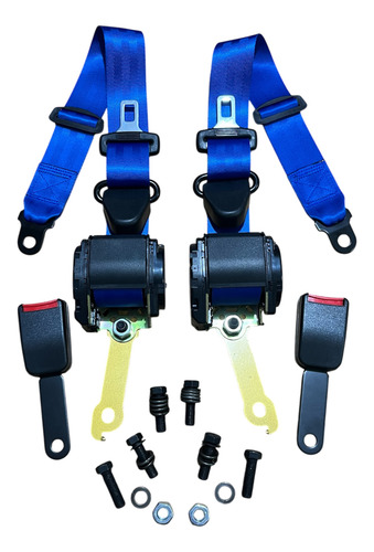 Cinturones Delanteros Azules Para Tsuru 3 1992 - 2017