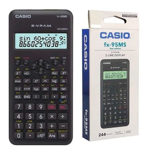 Imagen 2 de 2 de Calculadora Científica Casio Fx-95ms Segunda Edición Color Negro