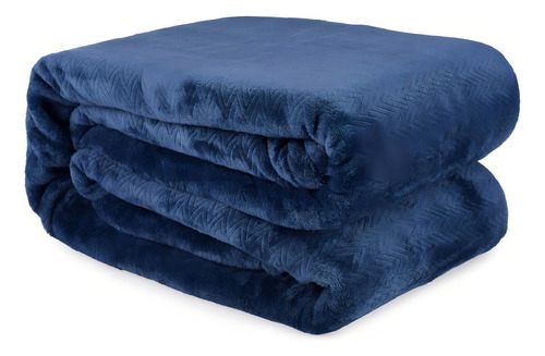 Cobija Super Suave Cobertor King Size, Calientita, Premium Color Azul
