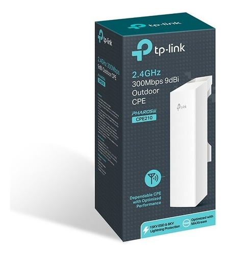 Tp-link, Access Point Para Exteriores 2.4ghz 300mbps, Cpe210