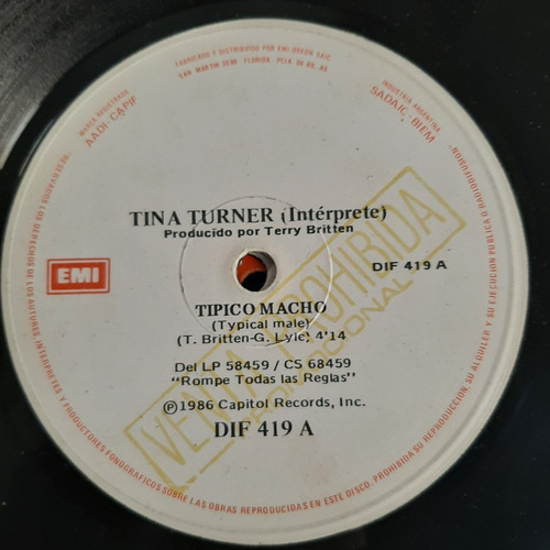 Simple Tina Turner Emi C18