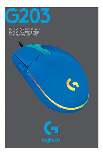 Mouse Logitech G Series Lightsync G203 Azul