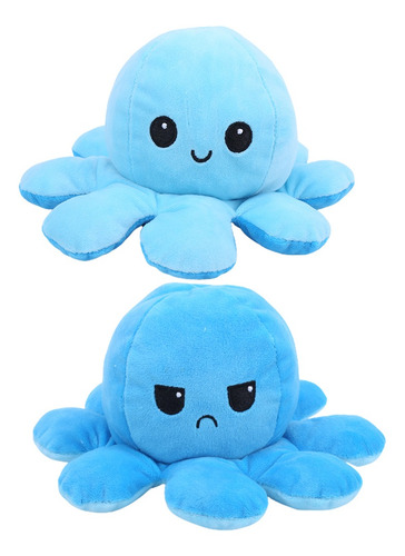 Muñeco De Peluche Con Forma De Pulpo Reversible De Doble Car