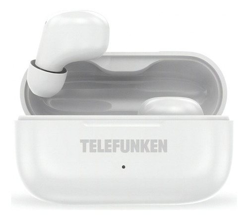 Auriculares Bluetooth Telefunken Bth102 Bat 4hs Tws In Ear Color Blanco
