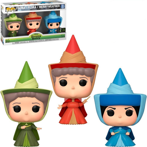 Funko Pop Disney La Bella Durmiente Fauna Flora Merryweather