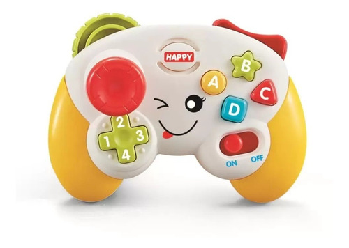 Imagem 3 de 7 de Brinquedo Controle De Videogame Educativo C/ Luz Som Br1088