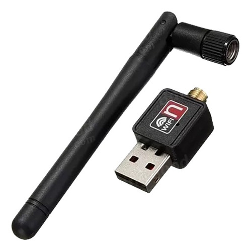 Mini Adaptador Wifi Lan Usb 2.0 + Antena Desmontable/150mbps