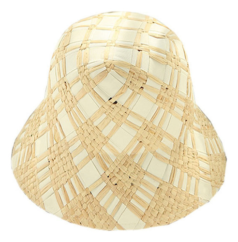 (bk) Sombrero De Rafia For Sol, De Verano, De Pescador, De