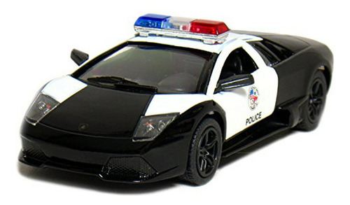 Coche Lamborghini Murciélago Policía 5  1:36 Die Cast Metal