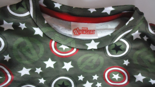 Pijama Marvel Avengers Verde Niño