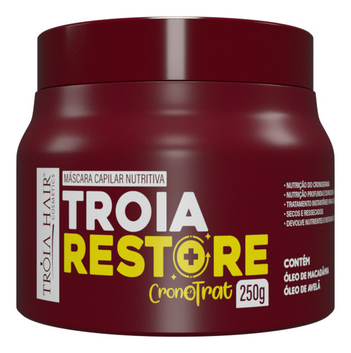 Leave-in Plena 300ml + Máscara Restore Cronotrat 250g Tróia