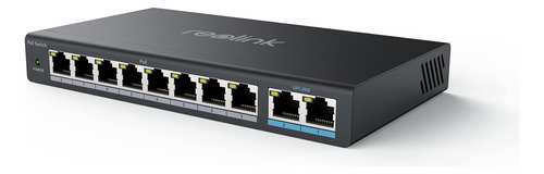 Switch Reolink Poe Com 8 Portas Poe, 2 Portas Gigabit Uplin