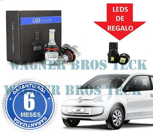 Kit Luces Led Cree H4 9006 O H11 Vw Up 16.000 Lms Promo