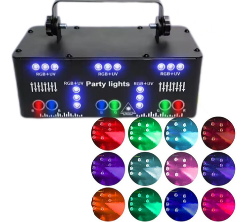Proyector Láser Remoto Disco Party Beam Con Luz Led