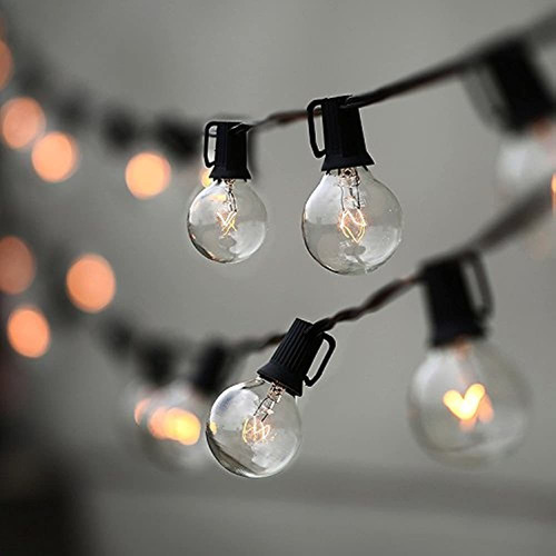 String Lights , Lampat 25ft G40 Globo Terráqueo Guirnalda De