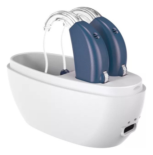 Para Personas Mayores Sordas Audífonos Recargables Tono Ajus Color Blanco