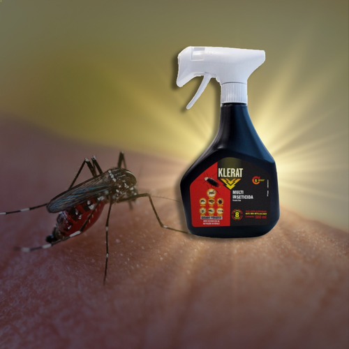 Kit 12 Klerat Inseticida Spray Barata, Carrapato, Escorpião