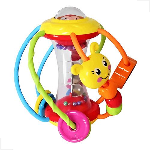 Juguete para bebés Magic World, sonajero con sonido, 13 cm