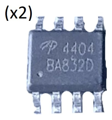 Transistor Mosfet Smd 4404/ao4404 Canal N Sop-8 (pack 2 )
