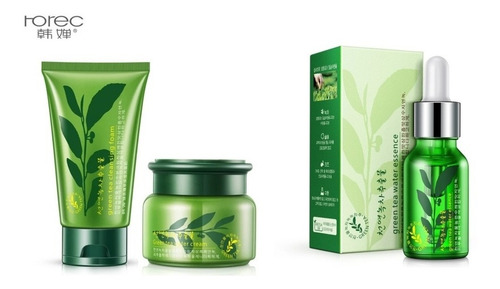 Set Rorec Tratamiento Para Acne Te Verde Espuma+ Crema+serum
