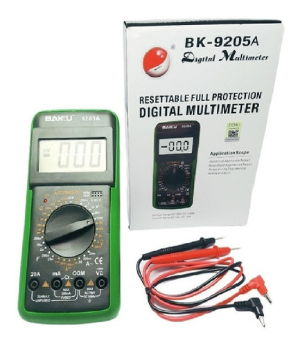 Tester Multímetro Digital Bakú Bk-9205a Somos Tienda Fisica