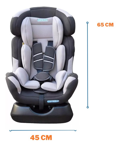 Imagen 7 de 10 de Butaca O Silla Para Auto De Bebé Mega Baby 0 A 25 Kg