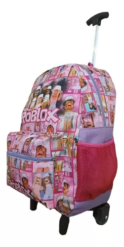 Kit Mochila Escolar Personalizada Roblox Menina