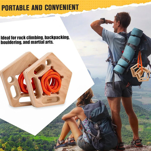Soporte De Madera Para Escalada, Colgante Portátil Roc-fs