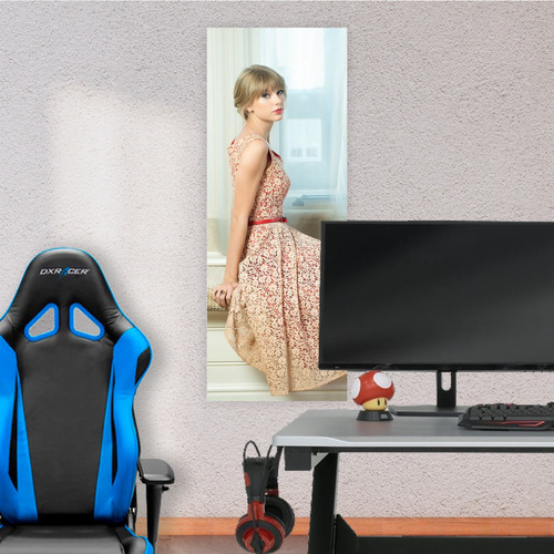 Cuadro Grande 30x80 Cm Musica Taylor Swift Vestido Encaje